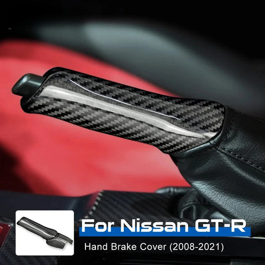 Carbon Fiber Handbrake Cover Trim For Nissan GTR R35 2008-2021 Parking Brake - product view