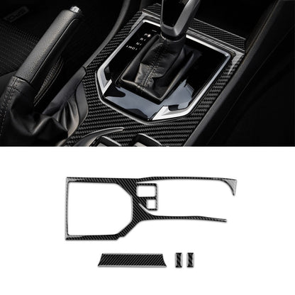 Black Car Gear Shift Panel Sticker Carbon Fiber For Subaru Impreza 2017-2019（U.S. Stock）