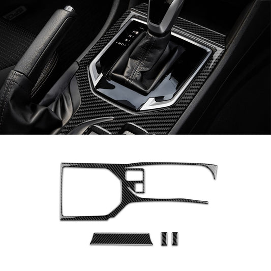 Black Car Gear Shift Panel Sticker Carbon Fiber For Subaru Impreza 2017-2019（U.S. Stock）