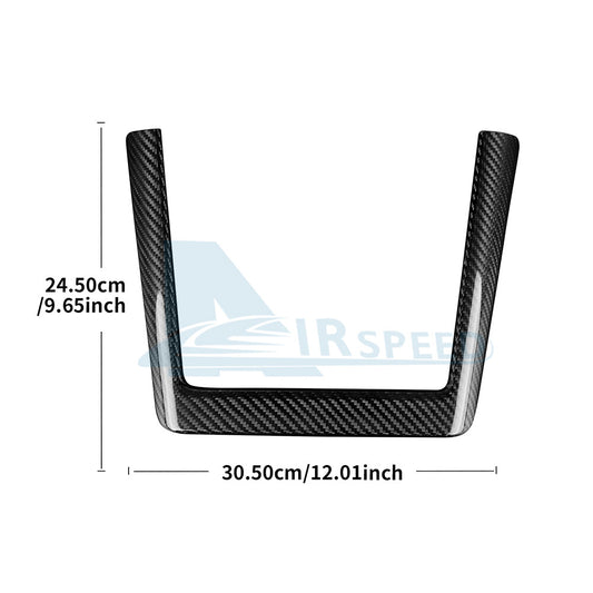 REAL HARD Carbon Fiber For Tesla Model 3 24 Car Wireless Charging Phone Charger - detail view