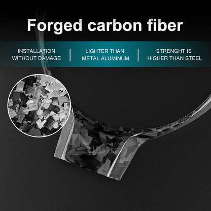 For Subaru BRZ GR86 2017-2023 REAL HARD Forge Carbon Fiber Steering Wheel Cover - detail view 6