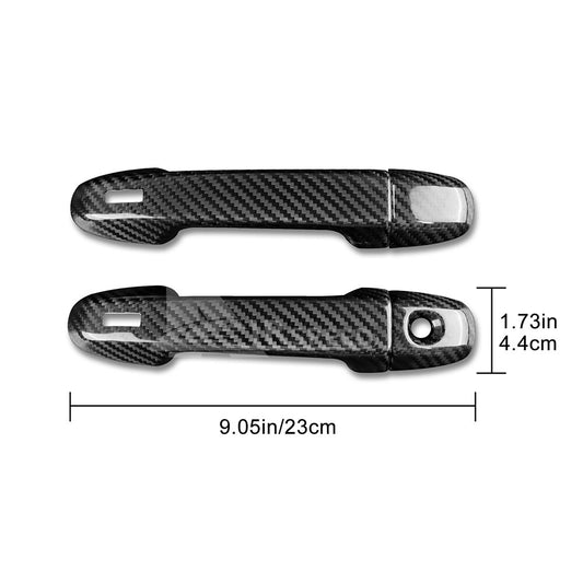 REAL HARD Carbon Fiber Door Handle Cover Black For Subaru BRZ GR86 21-2023 - detail view