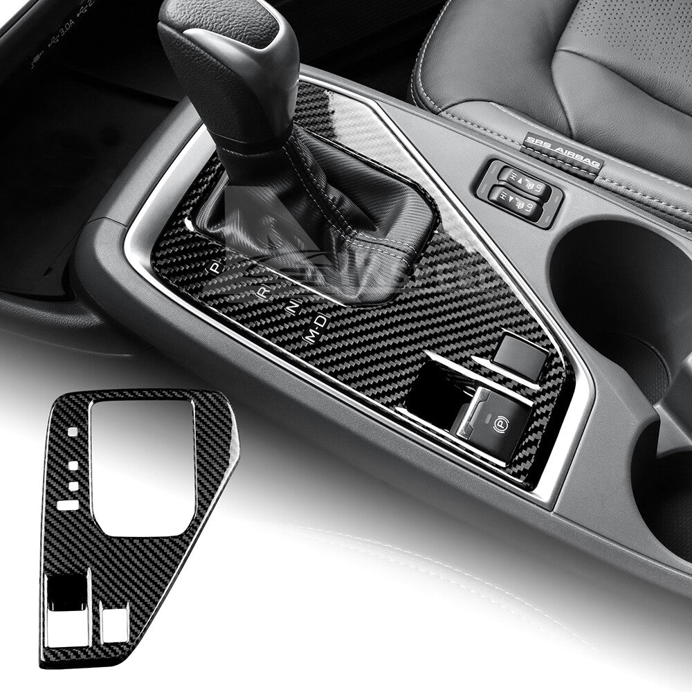 REAL HARD Carbon Fiber Gear Shift Console Cover For Subaru Crosstrek 2023-2024 - product view
