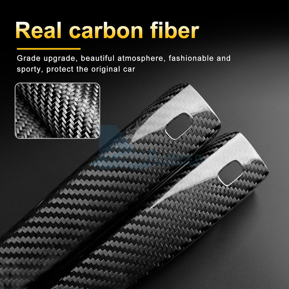 For Chevrolet Camaro 2016-2024 HARD Carbon Fiber Exterior Door Handle Cover Trim