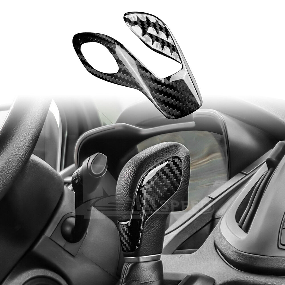 Real Hard Carbon Fiber Inner Gear Shift Knob Cover Trim For Ford Focus 2012-2018 - product view