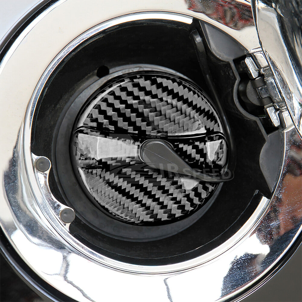 REAL Carbon Fiber Fuel Gas Tank Filler Cap Cover For Dodge Dart Durango Caliber - detail view 6