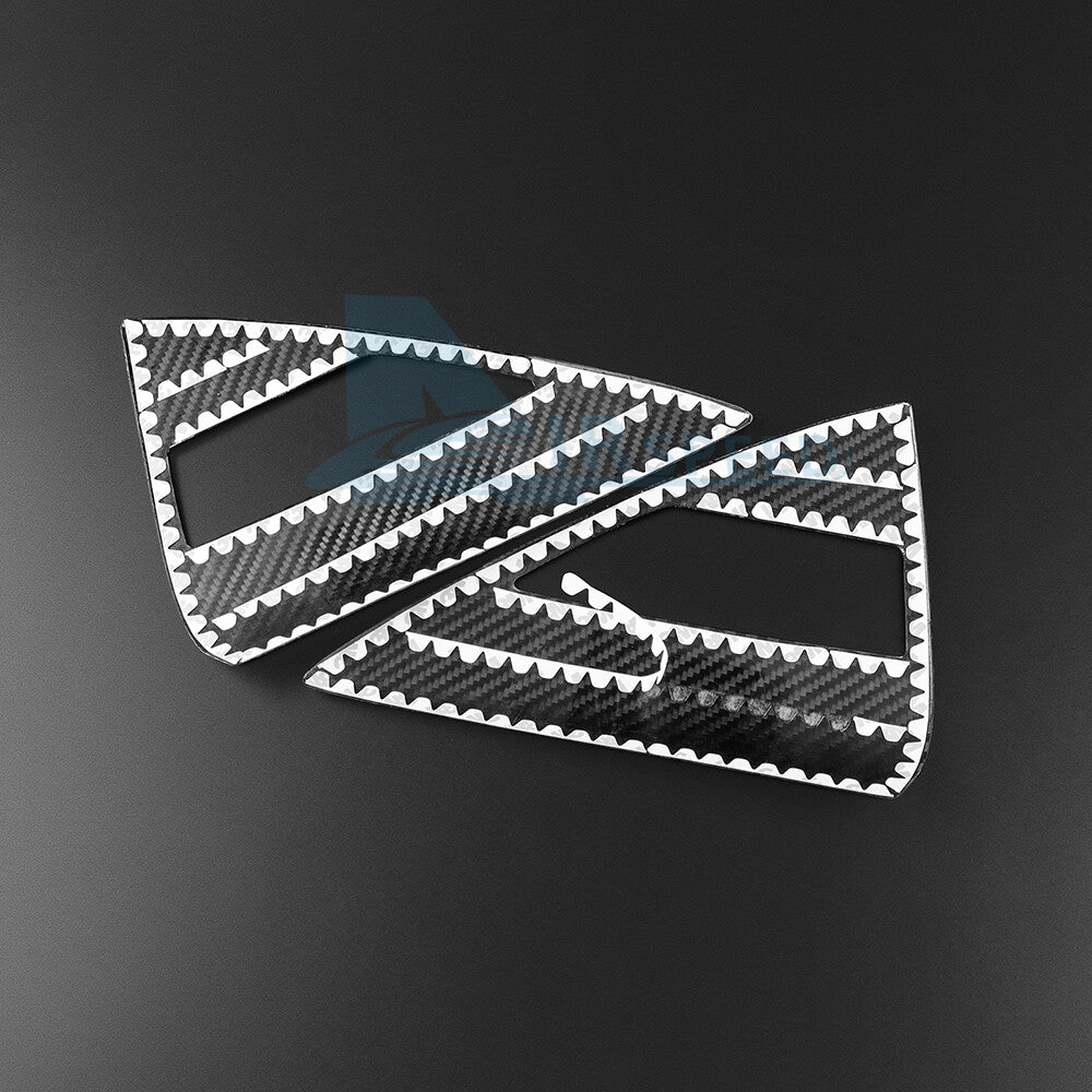 REAL HARD Carbon Fiber Charging Port Panel Cover For Tesla Model 3 2024 Black - detail view 10