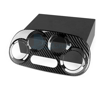 For FIAT 500 08-24 Abarth 595 695 12-24 Car Center AC Frame Cover Carbon Fiber - detail view 8
