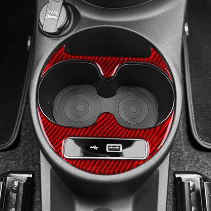 Car Center Console Cup Decoration Frame Trim for Abarth 595 / Fiat 500 2016-2024（U.S. Stock）