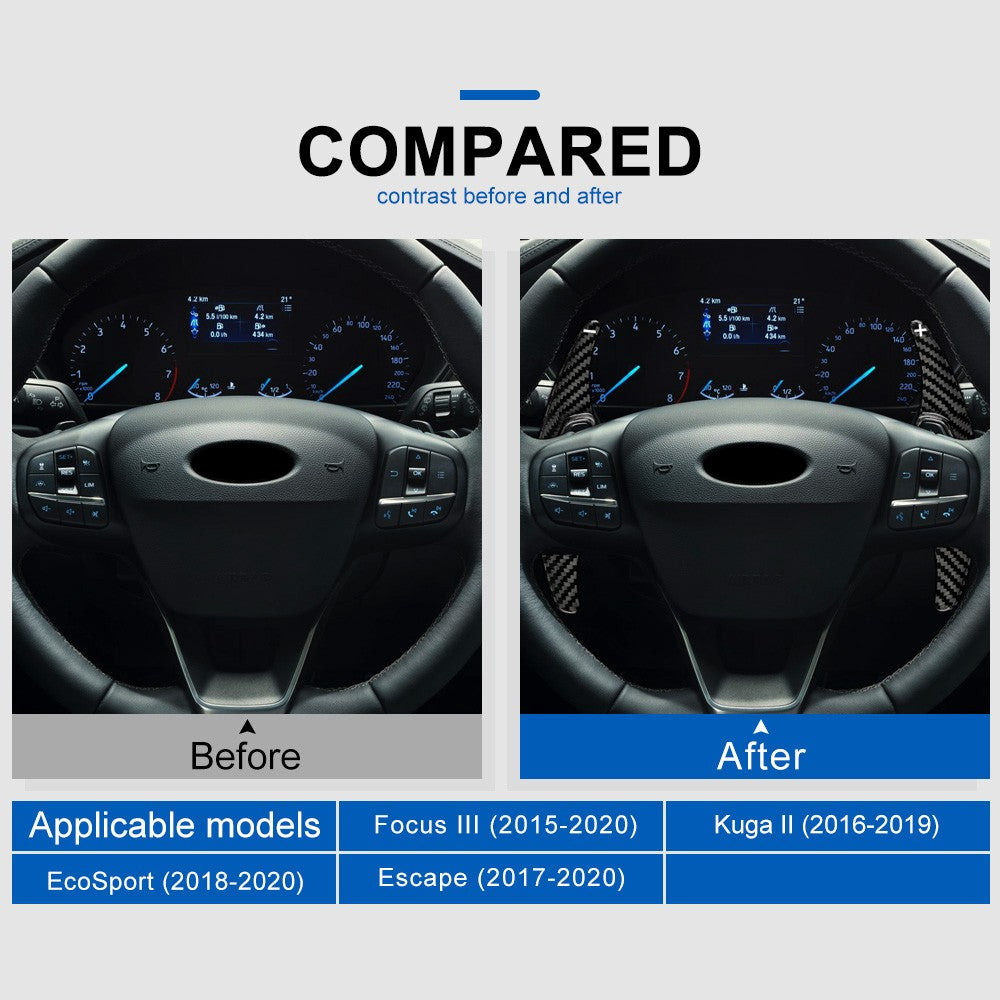 Steering Wheel Paddle Shifter Extension For Ford Focus ? 2015-2020 Escape 17-20 - detail view 3