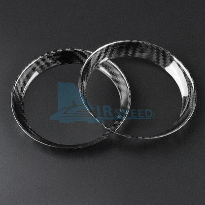 For Mini R55 R56 2007-2013 R57 2009-2010 REAL HARD Carbon Air Vent Outlet Cover - detail view 6