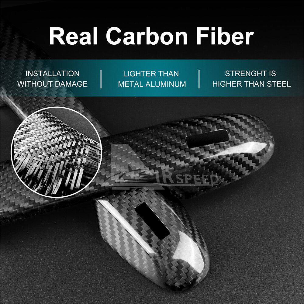 REAL HARD Carbon Fiber Door Handle Cover Black For Subaru BRZ GR86 21-2023 - detail view 6