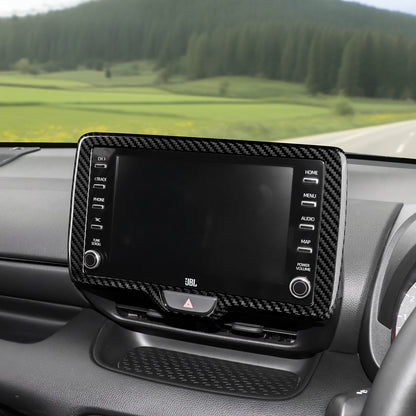 Center Screen Frame Cover For Toyota Yaris Cross/GR Yaris 2020-2024 Carbon Fiber - detail view 7