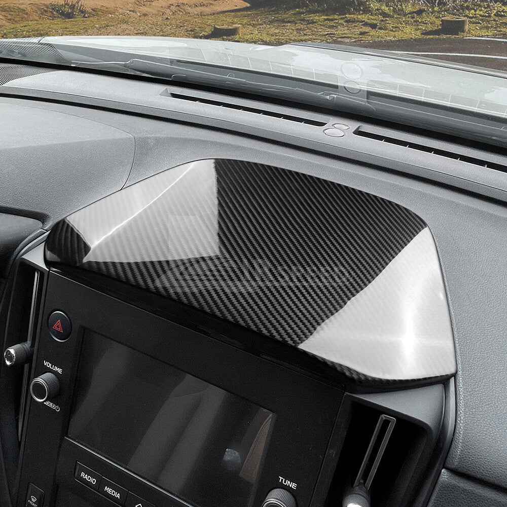 Front Dashboard Center Console Top Cover REAL HARD Carbon Fiber For WRX 22-2024 - detail view 7