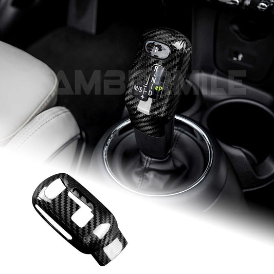 For Mini F Series 20-23 Left Hand Drive Black Hard Carbon Shift Gear Knob - product view