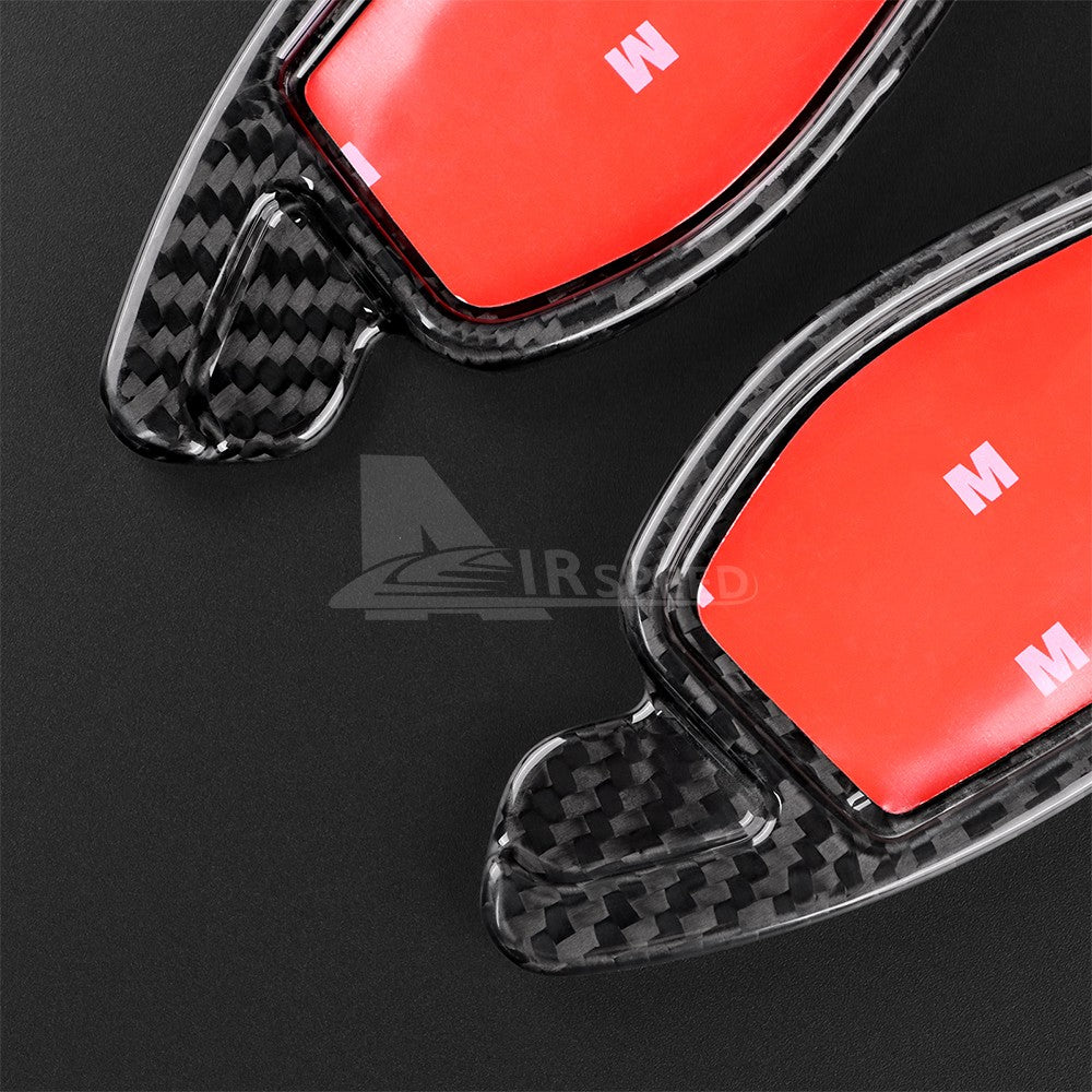 Carbon Fiber For Audi RS RS3 RS4 RS5 R8 TT 2017-22 Steering Wheel Paddle Shifter - detail view 8