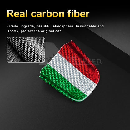 Steering Wheel Interior Chin Sticker Italy Flag For FIAT 500 Abarth 595 20-23 - detail view 7
