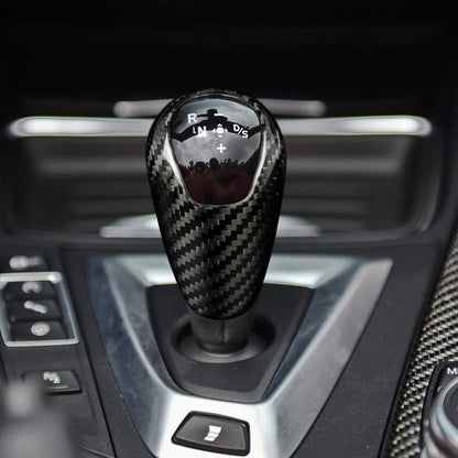 For 12-18 F80 M3 Black Hard Carbon Fiber Gear Knob - detail view 5