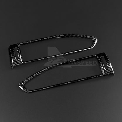 For Subaru Crosstrek 2024 Air Vent Outlet Cover REAL HARD Carbon Fiber BLACK - detail view 8