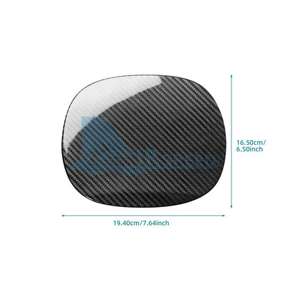Black Real Hard Carbon Fiber Fuel Cap Panel Sticker for MINI F65 (2024-2025) - detail view 4