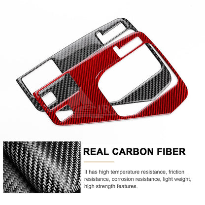 Black Carbon Fiber Gear Shift Panel Frame LHD For Subaru Crosstrek 2024-2026（U.S. Stock）