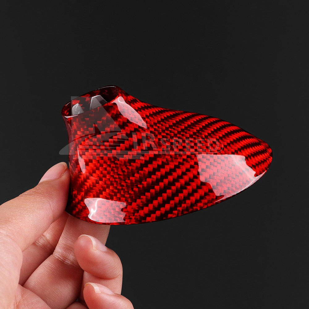 RED HARD Carbon Fiber Antenna Cover Sticker for FIAT 500 Abarth 595 2012-2023 - detail view 10