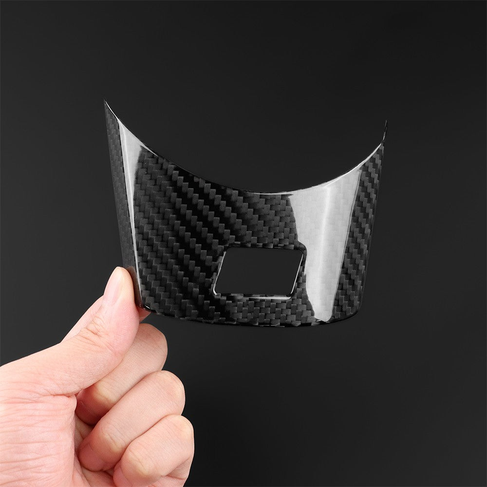 Black Carbon Fiber Car Steering Wheel Chin Cover for Toyota GR Yaris 2020-2026 - detail view 9