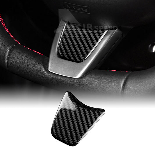 Steering Wheel Interior REAL HARD Carbon Fiber For Fiat 500 Abarth 595 2012-2015 - product view