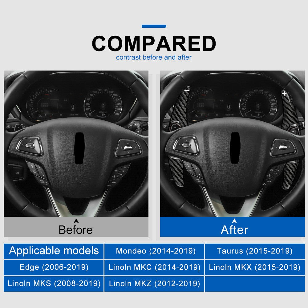 Steering Wheel Paddle Shifter Extension For Ford Mondeo Lincoln MKC 2014-2019 - detail view 3