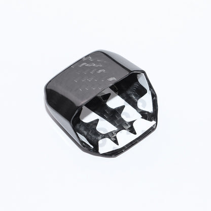 Seat Leon 2020-2026 Auto Black Hard Carbon Fiber Gear Shift Knob Cover Universal - detail view 8