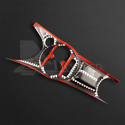 for FIAT 500 Abarth 595 2016-2024 HARD Carbon Fiber Center Water Cup Frame Cover - detail view 10