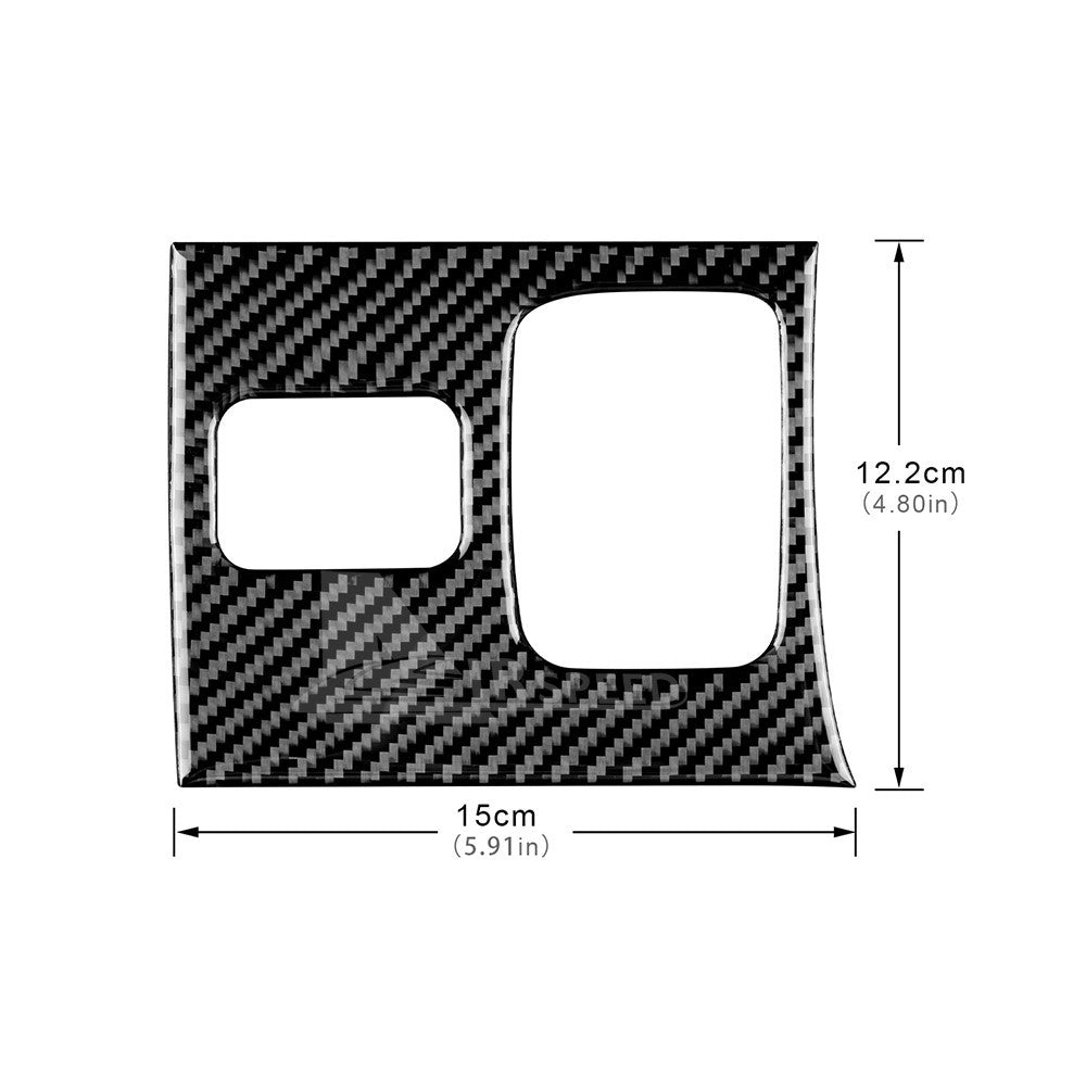 For Subaru BRZ Toyota GR86 21-26 Seat Heating Button Sticker Carbon Fiber Black（U.S. Stock）