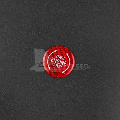 Red Hard Carbon Start Stop Trim For Corvette C8 Cadillac 097 20-21