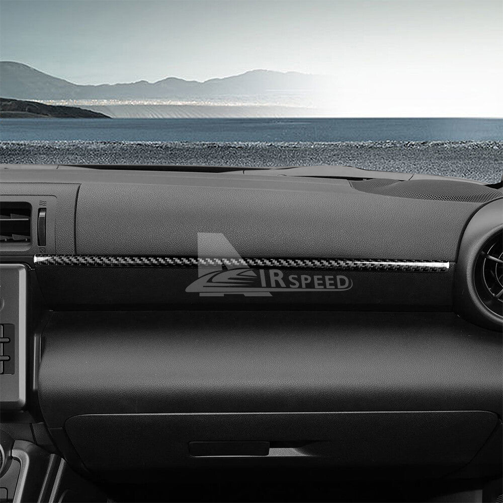 Passenger Copilot Strip Fit For Subaru BRZ GR86 2021-2023 REAL HARD Carbon Fiber - detail view 6