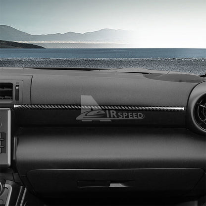 Passenger Copilot Strip Fit For Subaru BRZ GR86 2021-2023 REAL HARD Carbon Fiber - detail view 6