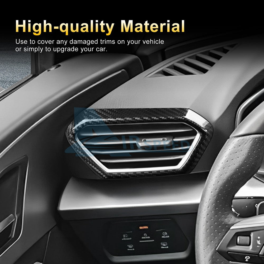 For Seat Leon Cupra Leon 21-2026 Center Side Air Outlet Frame Cover Carbon Fiber - detail view 6