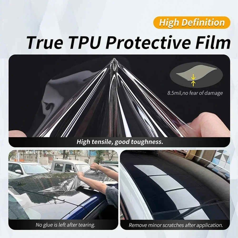 Pre-Cut Clear Self-Healing TPU Invisible Paint Protection Film Sunroof Guard - FREE GIFT