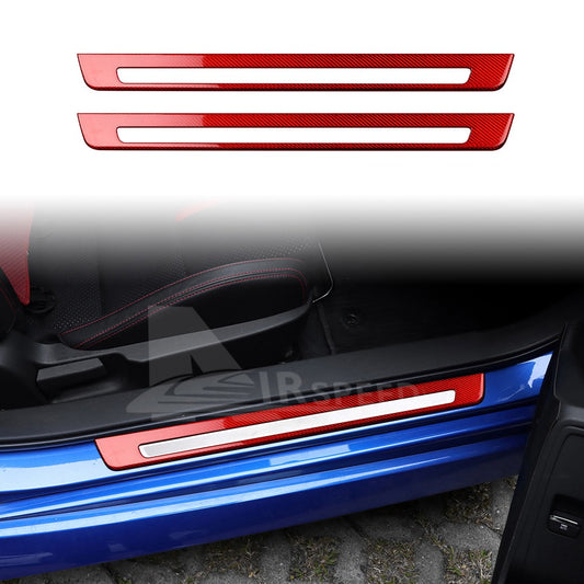 Door Sills Anti-Scratch Fit For Subaru BRZ GR86 2021-2023 REAL HARD Carbon Fiber - product view