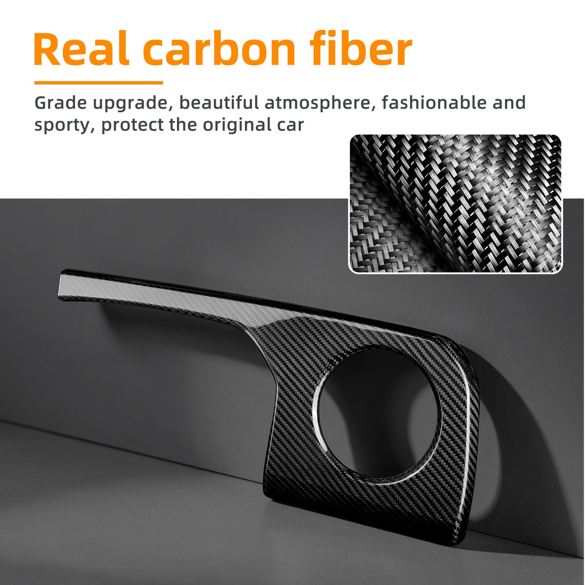 Driver's Air Outlet Panel Cover Black Carbon Fiber for Toyota GR Yaris 2025-2026 - detail view 5