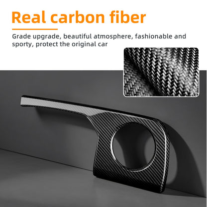 Driver's Air Outlet Panel Cover Black Carbon Fiber for Toyota GR Yaris 2025-2026 - detail view 5
