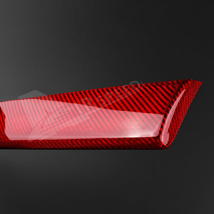 For Subaru WRX 23-24 Passenger Front Dashboard Cover REAL HARD Carbon Fiber RED - detail view 7
