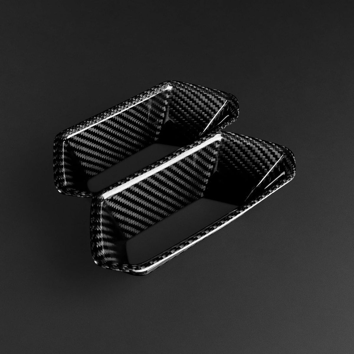 For Cupra Leon Born Ateca 21-25 Car Front Seat Cover Black Hard Carbon Fiber - detail view 7