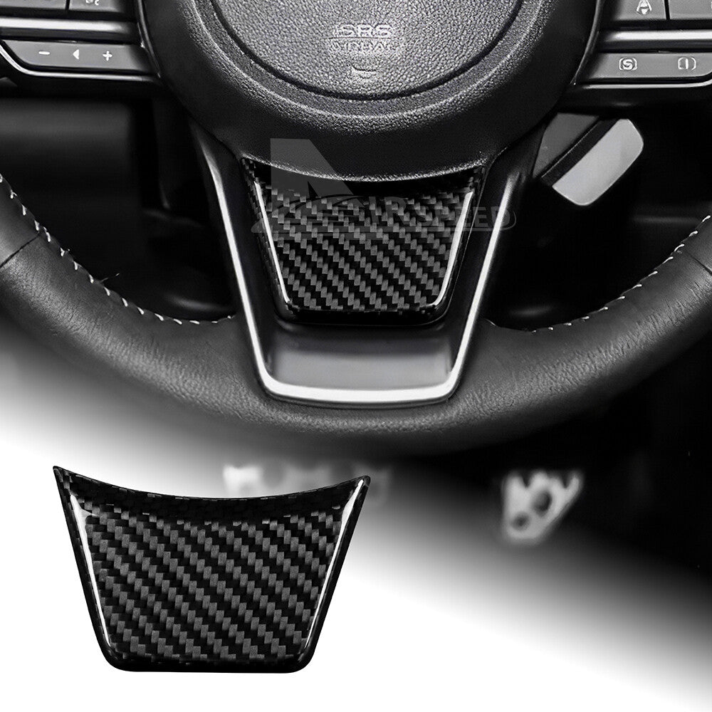 For Subaru Crosstrek Impreza Steering Wheel Cover 2024 REAL HARD Carbon Fiber - product view
