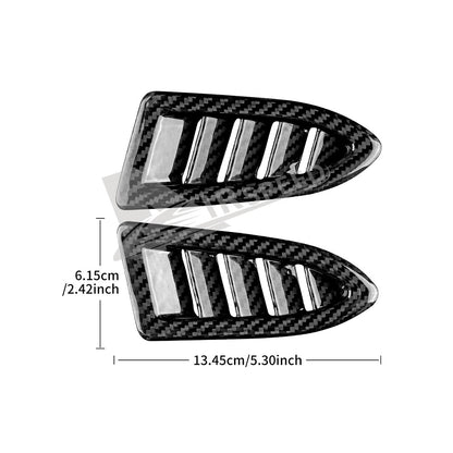 Black Air Outlet Side Defogger REAL HARD Carbon Fiber For Subaru WRX STI 22-2023 - detail view 3