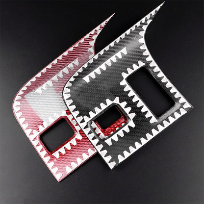 Car Center Seat Heating Button Cover Carbon Fiber for Subaru BRZ GR86 2021-2026 - detail view 9