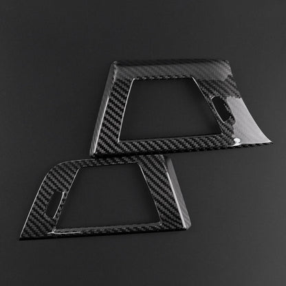 For BMW 3 Series F30 M3 F80 2013-2018 Air Vent Frame Trim Dry Carbon Black RHD - detail view