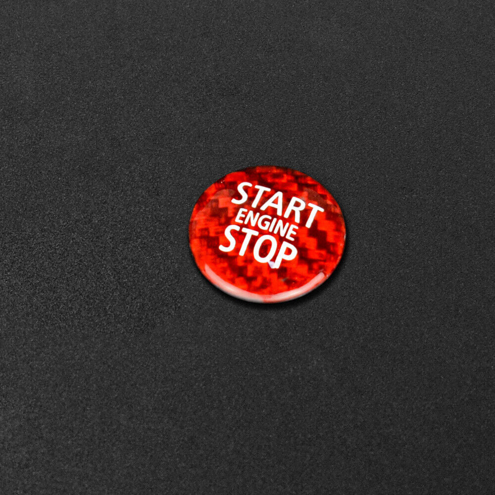 Red Real Carbon Fiber Car Start Button Sticker For BMW Mini R55 R56 R57 R58 R59 - detail view 6
