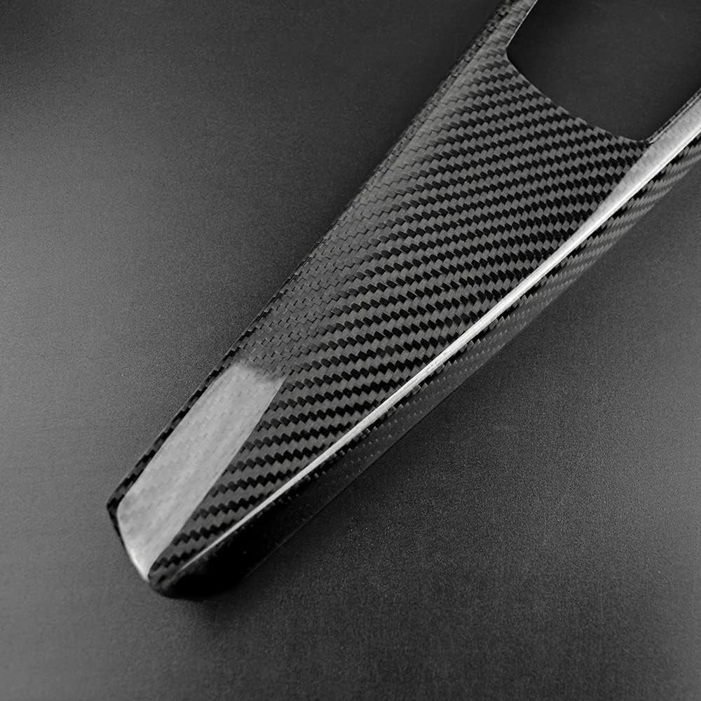 For 14-18 BMW F30 M3 F80 LHD Black Carbon Media Panel Trim - detail view 5
