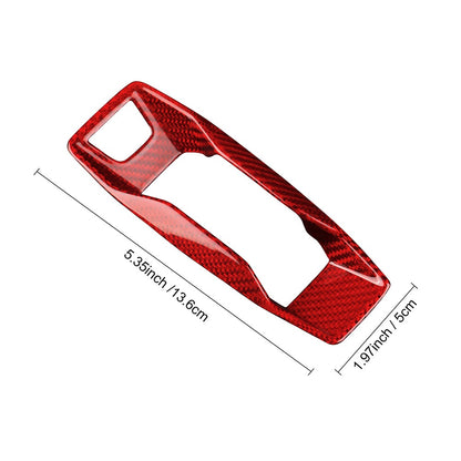 For Audi A3 2025-UP Automatic Gear Shift Button Inner Frame Cover Carbon Fiber - detail view
