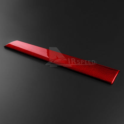 For Subaru WRX 23-24 Passenger Front Dashboard Cover REAL HARD Carbon Fiber RED - detail view 6